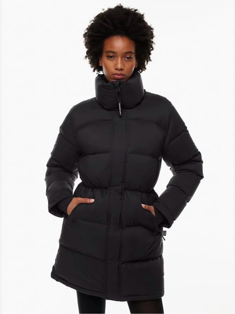 Aritzia Super Puff SuperSnug Mid Black Down Puffer Jacket Warmest 2XS